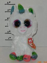 Ty Pixy the Unicorn 6" Beanie Babies baby Boo plush toy white Pink Green... - $5.91