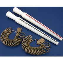 4 Ring Stick Mandrel Sz1-15 Finger Sizer Measuring Tool - £14.55 GBP