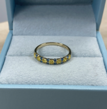 0.50 Karat Kunstdiamanten Grown Blau Gelb Rund Schliff Diamant Ehering 1... - $25,996.35 MXN+