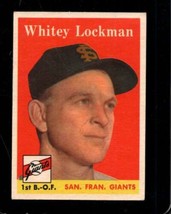 1958 Topps #195 Whitey Lockman Vgex Giants Uer Nicely Centered *X103832 - £5.09 GBP