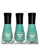 3X SALLY HANSEN INSTA-DRI NAIL POLISH - Color #440 Mint Sprint - £11.19 GBP