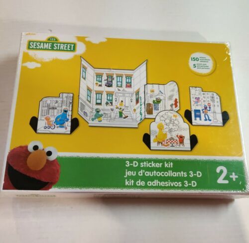 Primary image for Sesame Street 3-D Sticker Playset Kit - 150 Stickers & 5 Punch-Out Backgrounds!