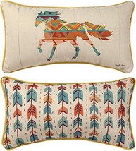 Manual Woodworkers SHSVHR Southwestern Vibes Horse Throw Pillow, 17 x 9 ... - £20.36 GBP