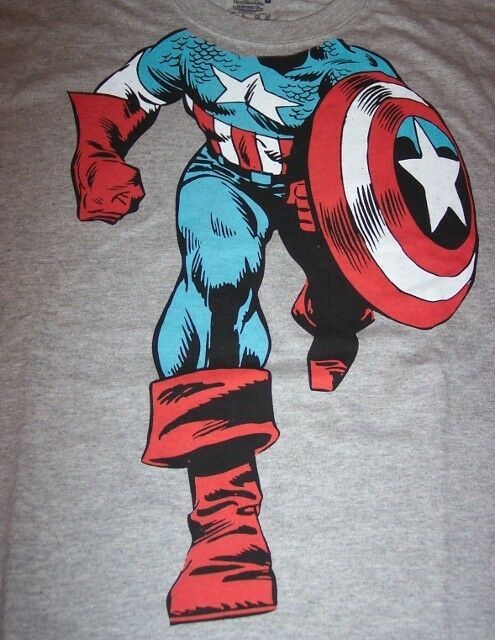 Primary image for Marvel Comics CAPTAIN AMERICA Costume T-shirt SMALL NEW The Avengers