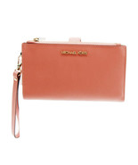 Michael Kors Jet Set Travel Large Double Zip Wristlet - Peach - $97.02