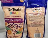 (2) Dr Teal&#39;s Kids Pure Epsom Salt Soak Elderberry Vitamin C &amp; Essential... - £22.57 GBP