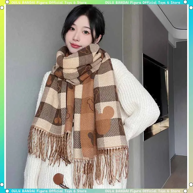 Autumn And Winter Cashmere Beautiful Double-Sided Love Plaid Scarf Women Large - £14.56 GBP
