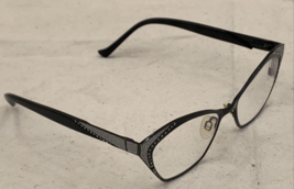 Tura Cat Eye Black Rhinestone Glasses Estate Find w/ 50W 16H prescription lenses - £48.23 GBP