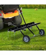 vidaXL Scarifier Black Steel Large Scarifier Rectangular Industrial - $210.23 CAD