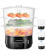 3 Tier Electric Food Steamer for Cooking - $119.97