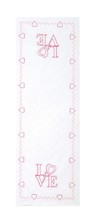 Jack Dempsey Needle Art Love Table Runner - $10.95