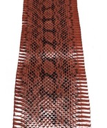 Unbleached Elaphe Snake Skin Leather Snakeskin Craft Supply Glossy Rusty  - $14.60+