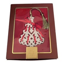 LENOX 2008 Christmas Wrappings Tree Ornament – Ivory Fine China with 24K Gold – - $469.27 MXN