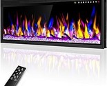 42 Inch Electric Fireplace Heater, Recessed In-Wall And Wall-Mounted Lin... - $333.99