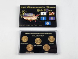 2000 U.S. Mint Commemorative Quarters Gold Edition 50 States Millennium Edition - £9.48 GBP