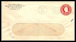 1936 US Cover - Henderson &amp; Thomson Co, Fulton, New York E1 - $2.96
