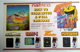 Pac-Man Galaxian Rally X Arcade Game AD Magazine Vintage Promo Art Retro 1980 - £37.59 GBP