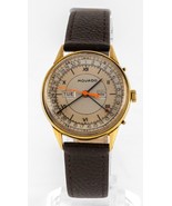 Movado 18k Yellow Gold Vintage Mechanical Day-Date 4816 1940s Nice - $2,959.73 CAD