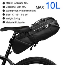NEWBOLER Bike Bag Waterproof 13L Large Capacity Bicycle Saddle Bag Cycling Folda - £86.63 GBP