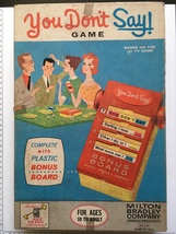 YOU DON&#39;T SAY (VINTAGE 1963 BOARD GAME) - £14.98 GBP
