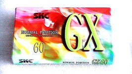 SKC GX 60 blank audio cassette tape, brand new sealed - $6.99