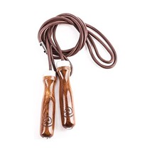 Golden Stallion - skipping rope with ball bearings and weights - leather... - $113.00