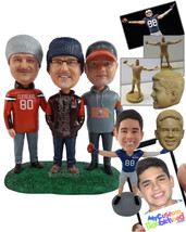 Personalized Bobblehead Great friends Trio meeting on a cold day - Leisure &amp; Cas - £185.15 GBP