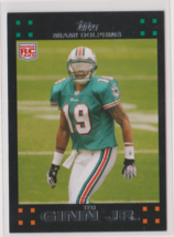 Ted Ginn Jr. Dolphins Wide Receiver 2007 Topps &quot;&quot;ROOKIE&quot;&quot; Card # 321 Nr/Mint - £1.23 GBP