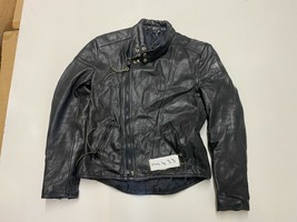 ATLAS Vintage Motorcycle Leather Jacket Label 48 Armpit/armpit 19&quot; (mc433) - £50.69 GBP