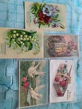 Vintage Embossed Postcards Set of 5 - £23.52 GBP