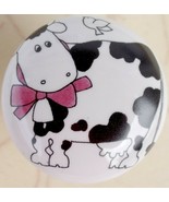 Ceramic Knobs Knob w/ Cows Cute #2 Cow HOLSTEIN - $6.11 CAD