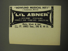 1957 Li&#39;l Abner Play Ad - Howling Musical hit! - £14.03 GBP