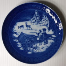 2002 Royal Copenhagen Annual Christmas Plate &quot;Winter In The Forest&quot; (CFB4-017) - £22.70 GBP