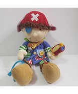 Manhattan Toy Company Pirate Plush Learn To Dress Doll Stuffed Soft Toy Rattle - $15.80