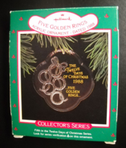 Hallmark Keepsake Christmas Ornament 1988 Five Golden Rings 12 Days Of Christmas - $9.99