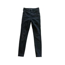 American Eagle Next Level Stretch Black Skinny Jeans Size 2 Short Womens... - $11.22