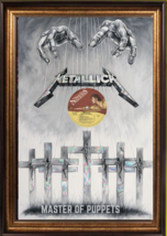Metallica Master Of Puppets Vinyl Pencil Drawing Limited Edition 24x36 P... - $3,465.00