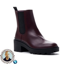 Time &amp; Tru Lug Chelsea Boots  Memory Foam, Burgundy SIZE 10, Women’s - $27.50