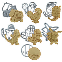 Pokemon Set of 7 Cookie Cutters | Bulbasaur | Pikachu | Squirtle | Charm... - $4.99+