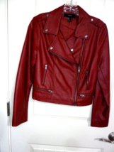 Forever 21 Faux Leather Jacket Womens Small Fully lined - $24.74