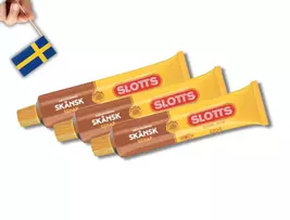 3 Tubes Slotts Skånsk Senap 220g (7.76 oz)  Traditional Swedish Mustard - $22.42