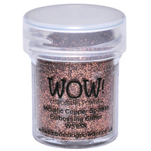 WOW! Embossing Powder 15ml-Metallic Copper Sparkle - £9.76 GBP