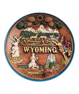 Vintage 80’s Resin Wyoming Souvenir Collectors Plate - $380.53 MXN