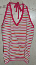 WOMENS gap stretch STRIPE TANK TOP / SWEATER WITH SHELF BRA   SIZE M - $18.65