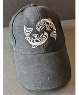 Native Origins Raven Fin Whales Black Art Cap Adjustable Strap Back Mens - $190.49 MXN
