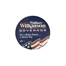 Vintage 1980&#39;s Wallace G. Wilkinson Kentucky Governor Campaign Button Pi... - £7.58 GBP