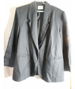 Vintage Black Blazer Size 16 Jacket Pockets - $374.50 MXN