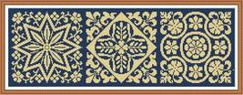 Antique Square Tiles Sampler Monochrome Set 6 Cross Stitch Crochet Pattern PDF - £3.99 GBP