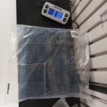 Merona RN#17730 Women's Blue Cotton Blend Stretch Denim Skirt Size 14 Waist 34" image 8