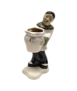 Ceramic VTG Planter Asian Oriental Boy w Urn Pot Chinese Japan Japanese ... - $18.99